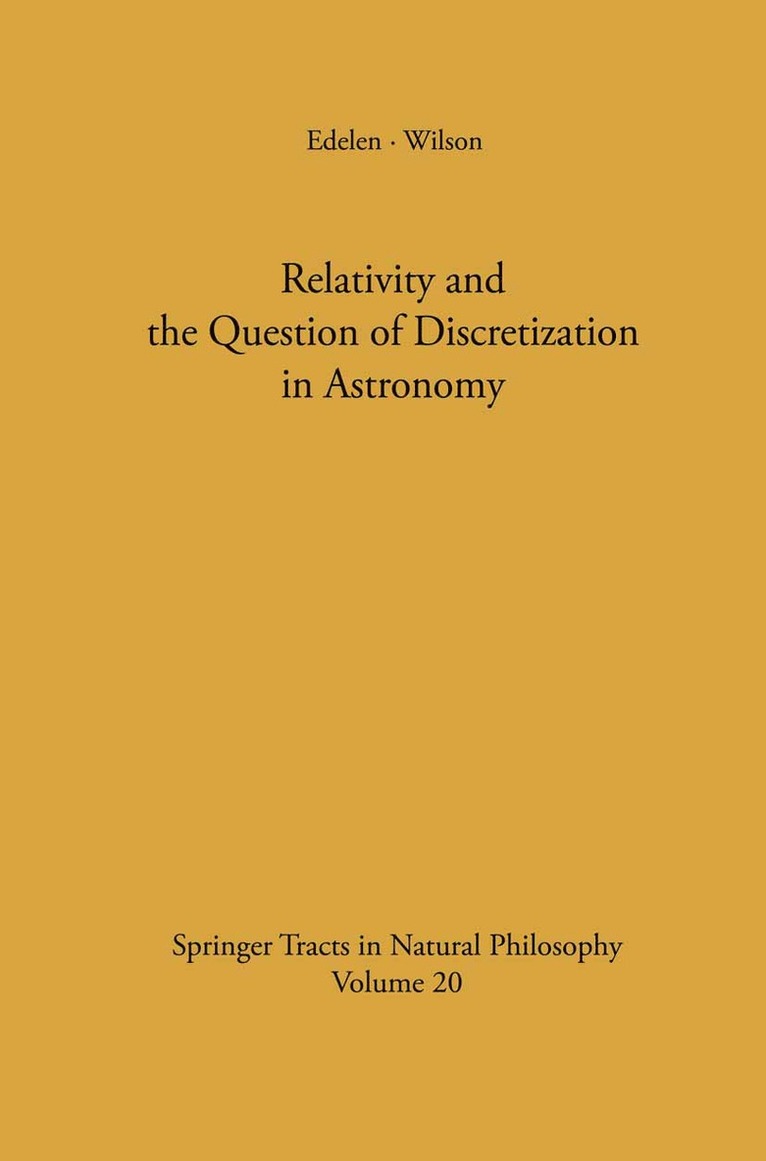 Relativity and the Question of Discretization in Astronomy