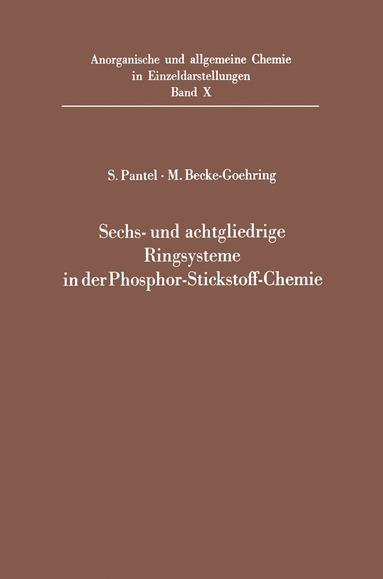 bokomslag Sechs- und achtgliedrige Ringsysteme in der Phosphor-Stickstoff-Chemie