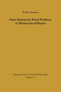 bokomslag Some Improperly Posed Problems of Mathematical Physics