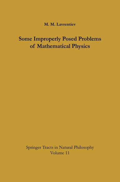 bokomslag Some Improperly Posed Problems of Mathematical Physics