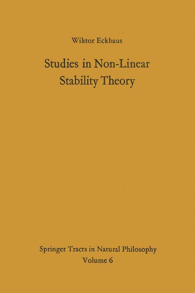 bokomslag Studies in Non-Linear Stability Theory