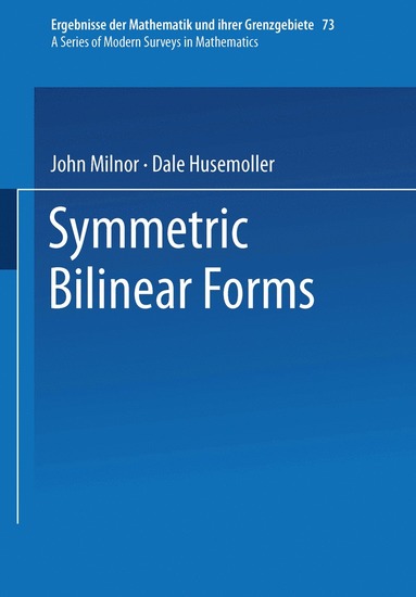 bokomslag Symmetric Bilinear Forms