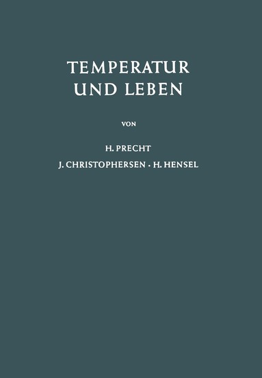 bokomslag Temperatur und Leben