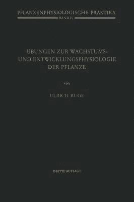 bokomslag Übungen zur Wachstums- und Entwicklungsphysiologie der Pflanze