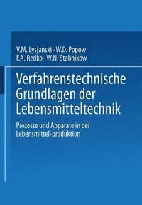 bokomslag Verfahrenstechnische Grundlagen der Lebensmitteltechnik