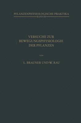bokomslag Versuche zur Bewegungsphysiologie der Pflanzen
