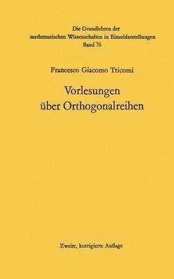 bokomslag Vorlesungen ber Orthogonalreihen