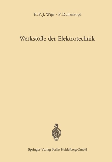 bokomslag Werkstoffe der Elektrotechnik