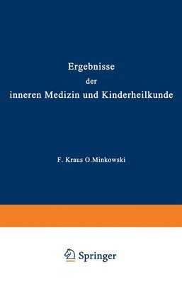 bokomslag Ergebnisse der inneren Medizin und Kinderheilkunde