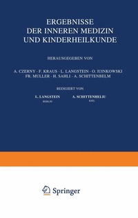 bokomslag Ergebnisse der Inneren Medizin und Kinderheilkunde