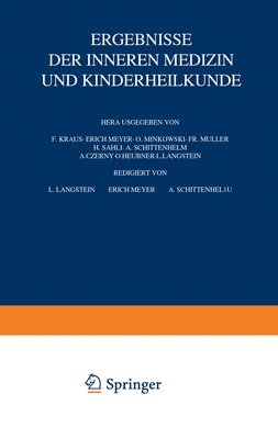 bokomslag Ergebnisse der inneren Medizin und Kinderheilkunde