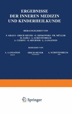 bokomslag Ergebnisse der Inneren Medizin und Kinderheilkunde