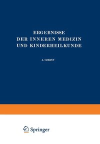 bokomslag Ergebnisse der Inneren Medizin und Kinderheilkunde