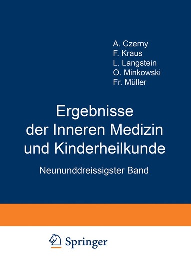 bokomslag Ergebnisse der Inneren Medizin und Kinderheilkunde