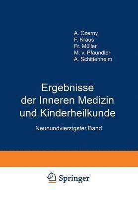 bokomslag Ergebnisse der Inneren Medizin und Kinderheilkunde