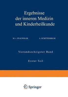 bokomslag Ergebnisse der Inneren Medizin und Kinderheilkunde