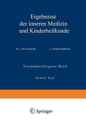 bokomslag Ergebnisse der Inneren Medizin und Kinderheilkunde