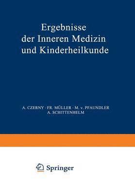 bokomslag Ergebnisse der Inneren Medizin und Kinderheilkunde