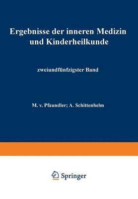 bokomslag Ergebnisse der Inneren Medizin und Kinderheilkunde