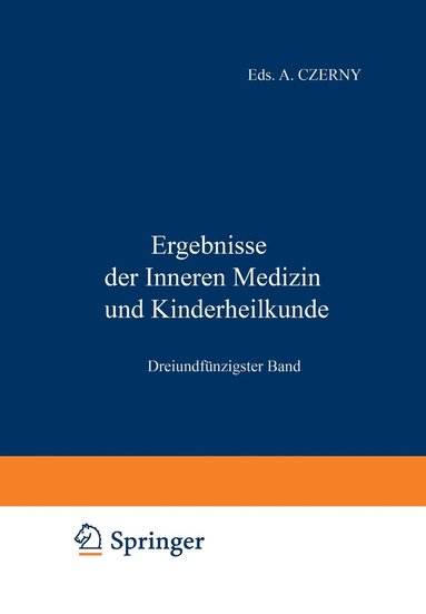 bokomslag Ergebnisse der Inneren Medizin und Kinderheilkunde