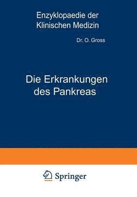 bokomslag Die Erkrankungen des Pankreas