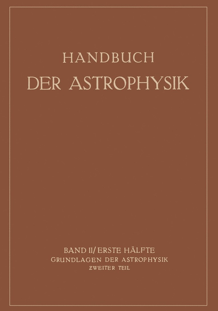 Grundlagen der Astrophysik 1