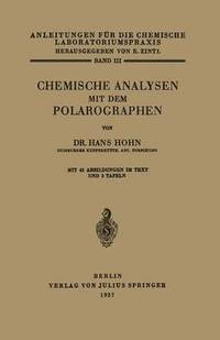 bokomslag Chemische Analysen mit dem Polarographen