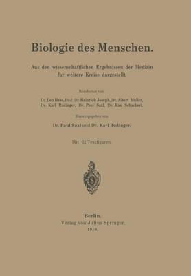 bokomslag Biologie des Menschen