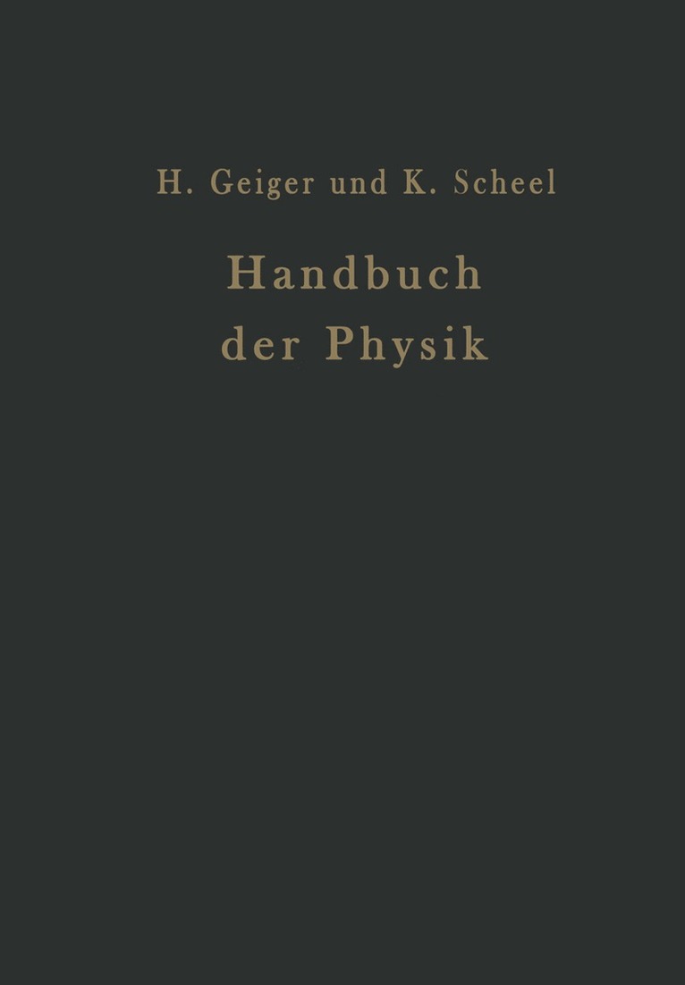 Handbuch der Physik 1