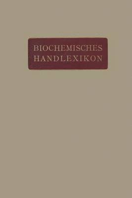 Biochemisches Handlexikon 1