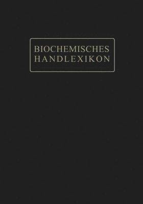 bokomslag Biochemisches Handlexikon