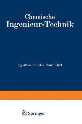 bokomslag Chemische Ingenieur-Technik