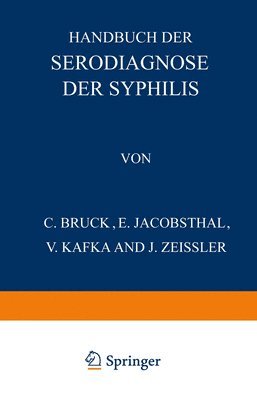 Handbuch der Serodiagnose der Syphilis 1