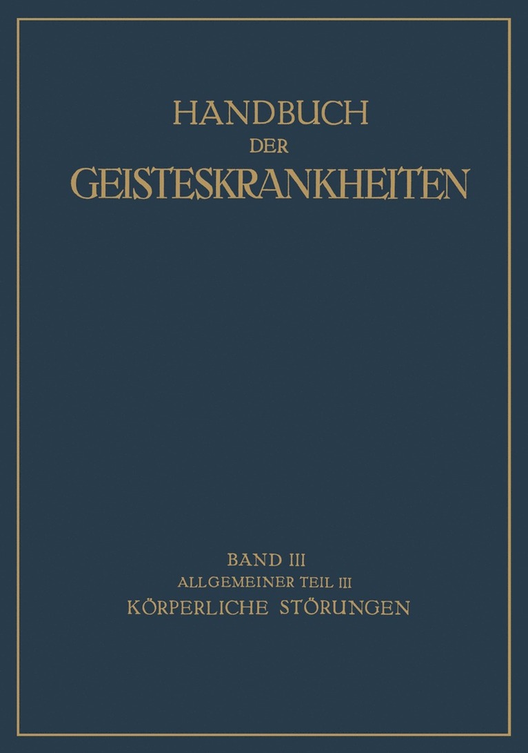 Handbuch der Geisteskrankheiten