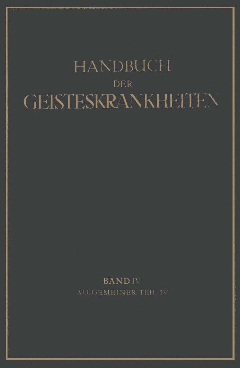 Handbuch der Geisteskrankheiten