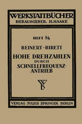 bokomslag Hohe Drehzahlen durch Schnellfrequenz-Antrieb