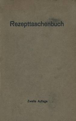 bokomslag Rezepttaschenbuch (nebst Anhang)
