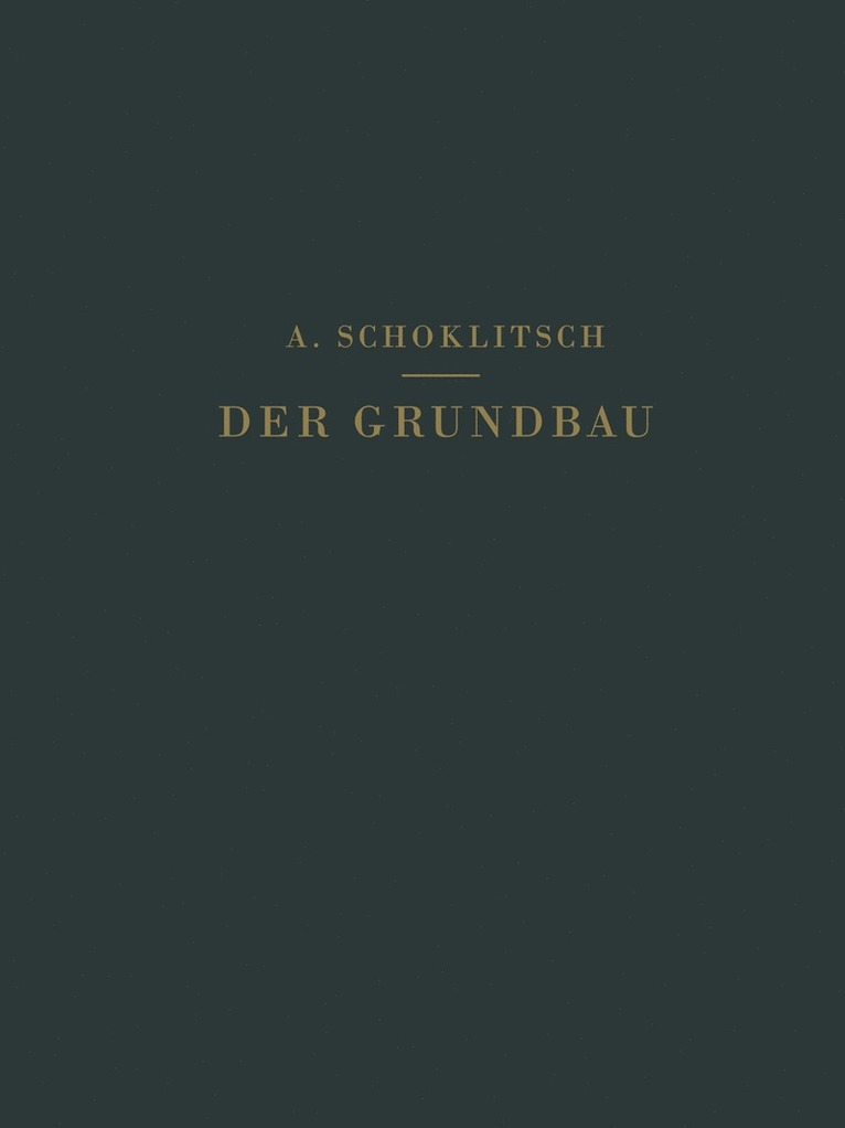 Der Grundbau 1