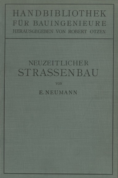 bokomslag Der neuzeitliche Straenbau