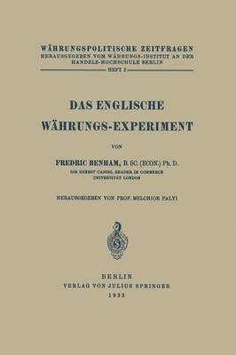 bokomslag Das Englische Whrungs-Experiment