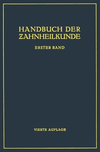 bokomslag Handbuch der Zahnheilkunde