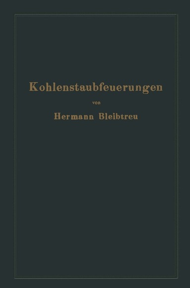 bokomslag Kohlenstaubfeuerungen