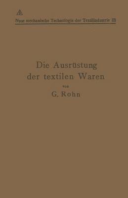 bokomslag Die Ausrstung der textilen Waren