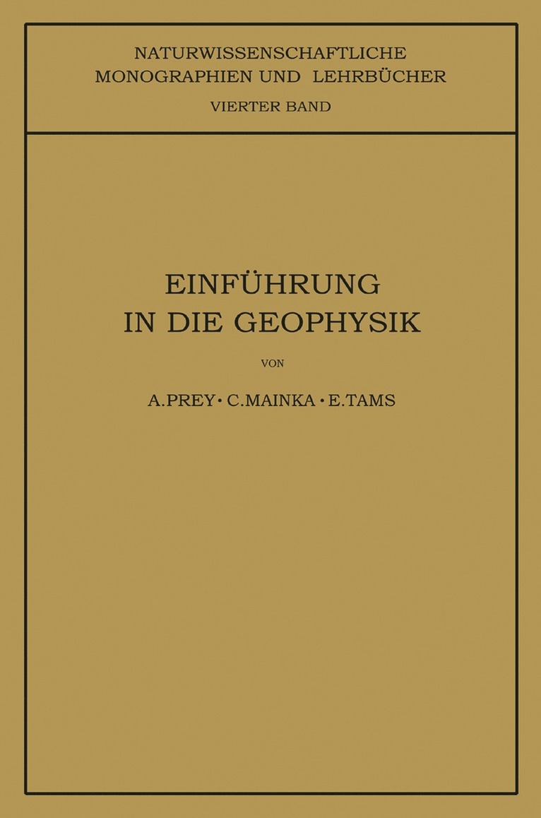 Einführung in die Geophysik