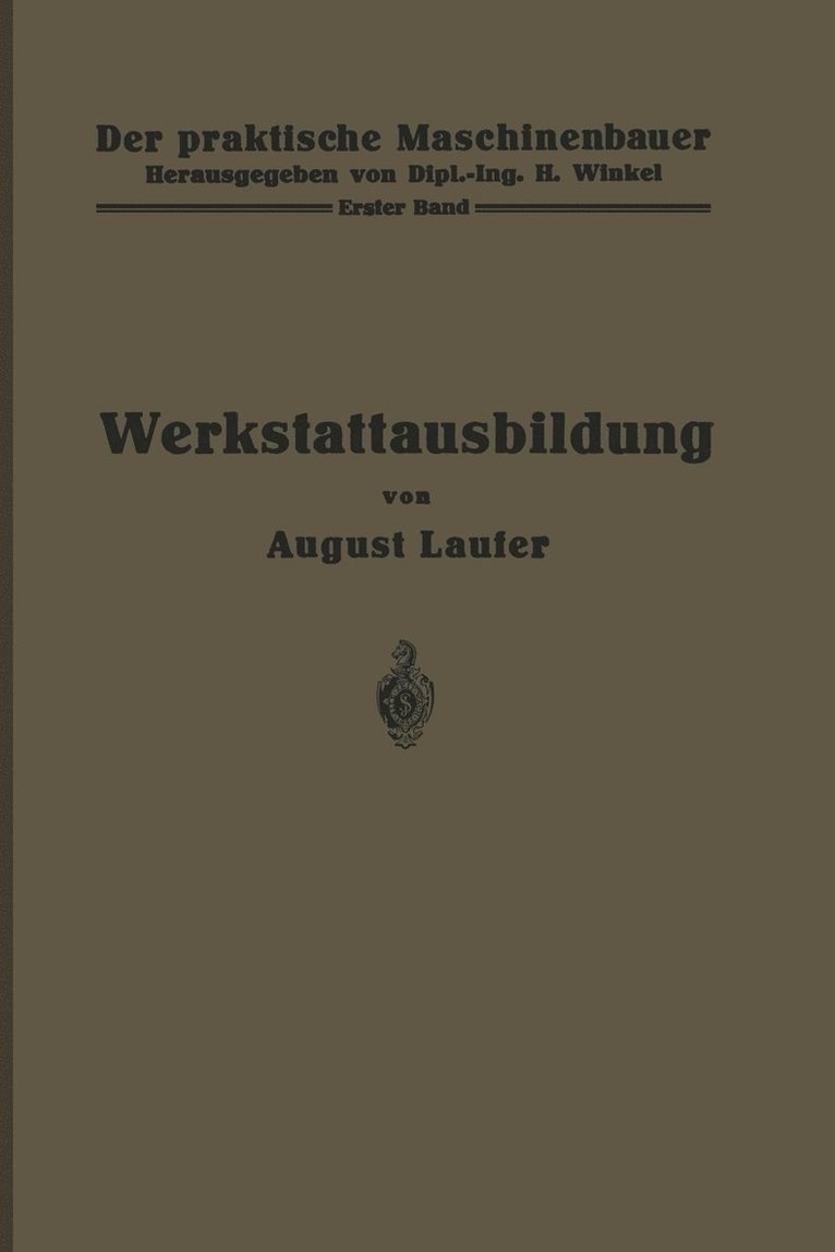 Werkstattausbildung 1