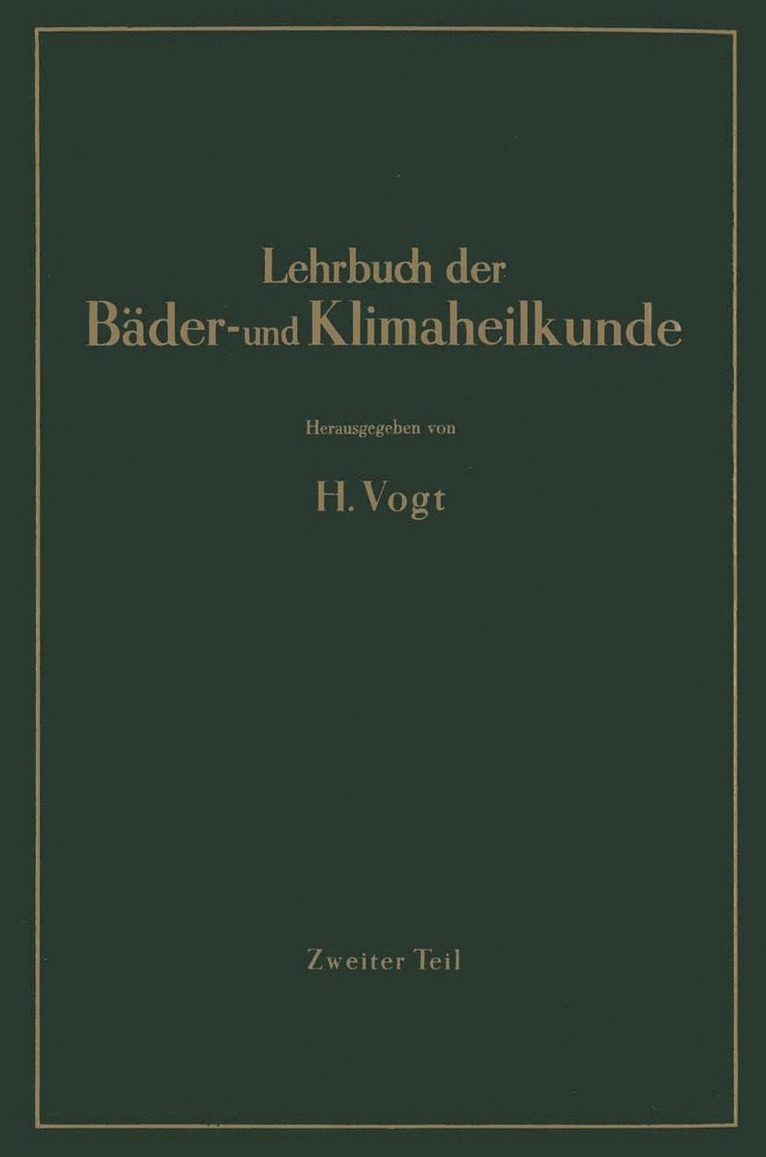 Lehrbuch der Bäder- und Klimaheilkunde