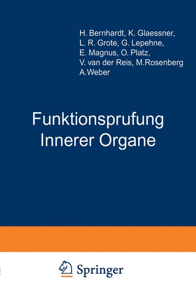 bokomslag Funktionsprufung Innerer Organe