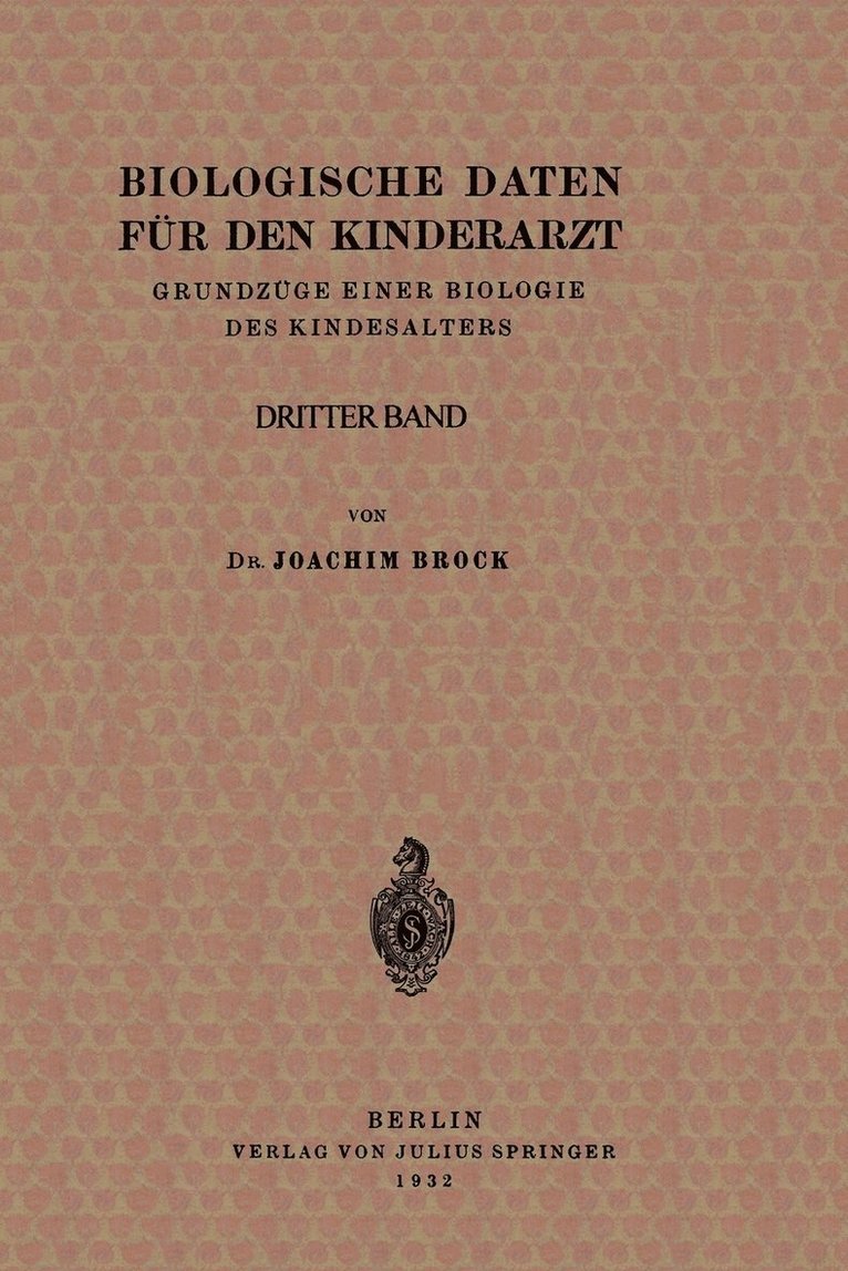 Biologische Daten für den Kinderarzt 1