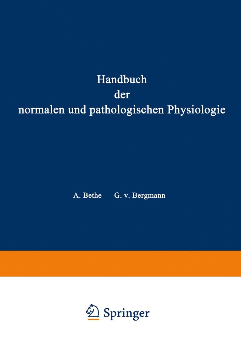 A. Bethe, G.v. Bergmann, G. Embden, A. Ellinger, G. V. Bergmann - Blut und Lymphe, Häftad