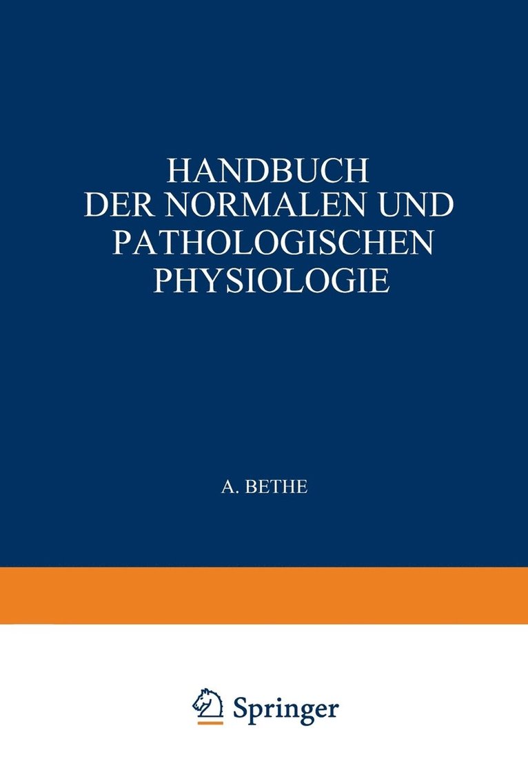 A. Bethe, G.v. Bergmann, G. Embden, A. Ellinger, G. V. Bergmann - Energieumsatz, Häftad